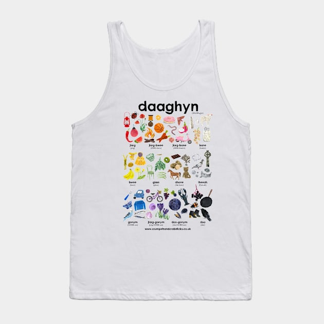 Daaghyn (Colours in Manx Gaelic) Tank Top by Babban Gaelg